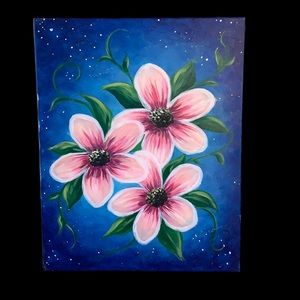 SALE!! Flowers in Twilight painting
